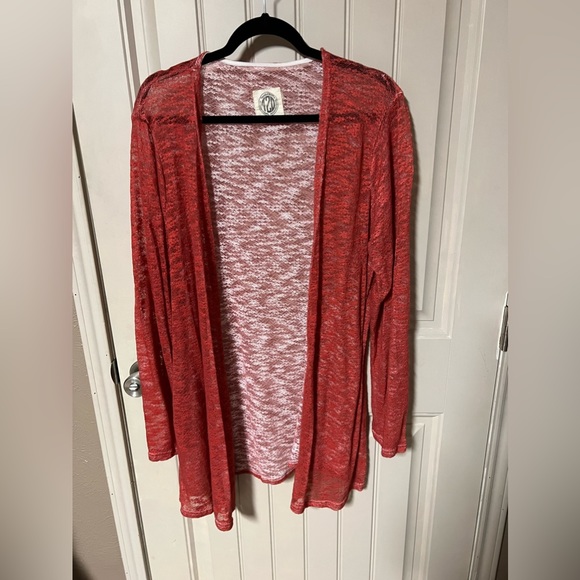 tees to your door | Tops | Thin Red Cardigan | Poshmark